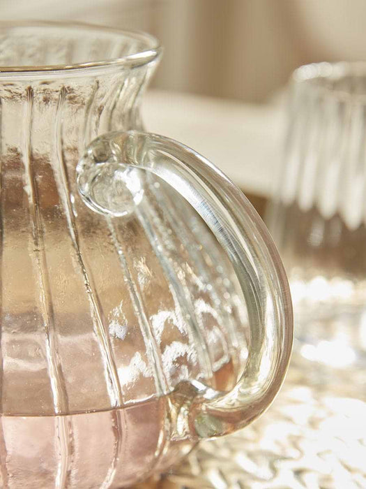 Fluted Glass Jug