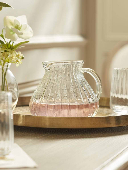 Fluted Glass Jug