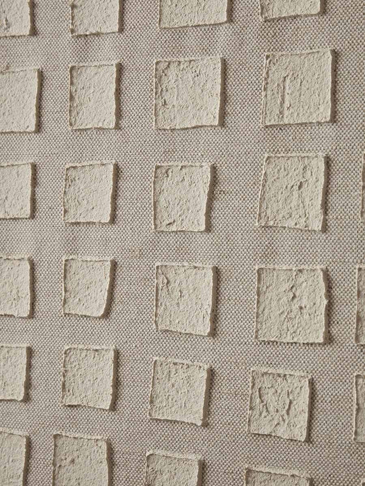 Textured Squares Framed Linen Wall Art