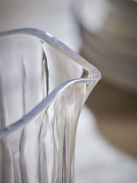 Fluted Glass Pitcher