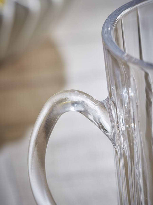 Fluted Glass Pitcher