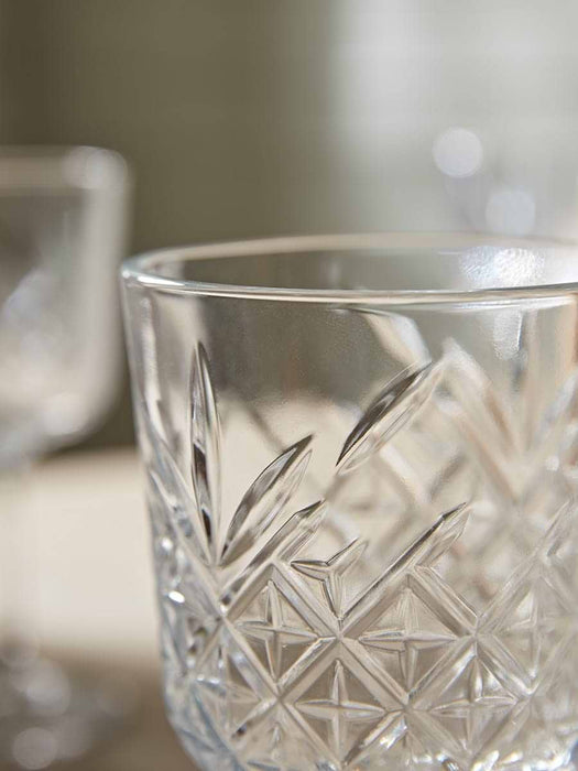 Four Vintage Style Wine Glasses