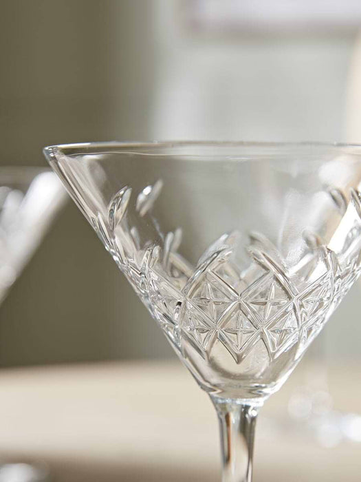Four Vintage Style Martini Glasses