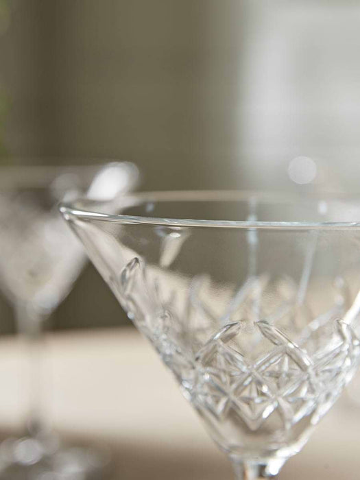 Four Vintage Style Martini Glasses