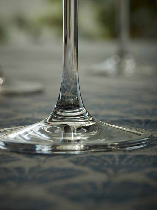 Six Crystal Wine Glasses