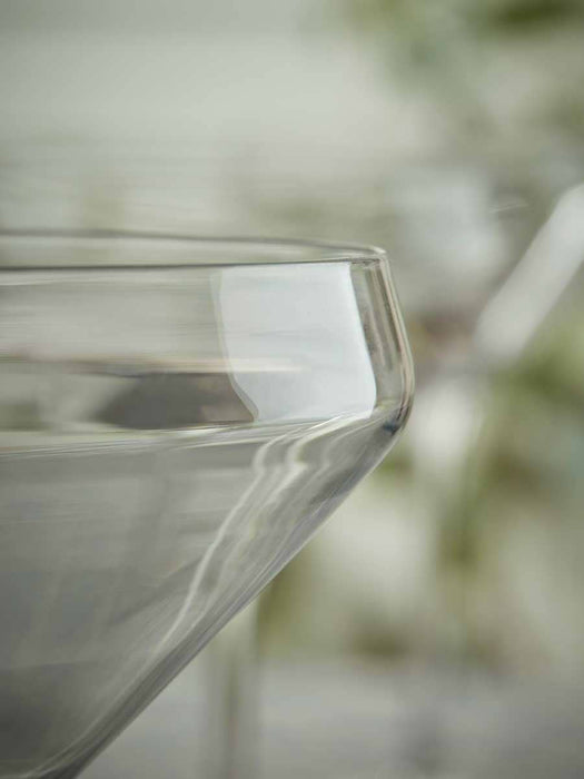 Six Crystal Wine Glasses