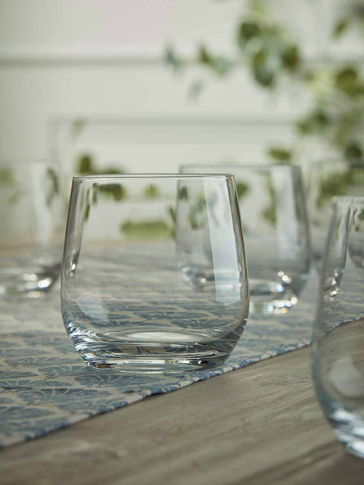 Six Crystal Wine Glasses