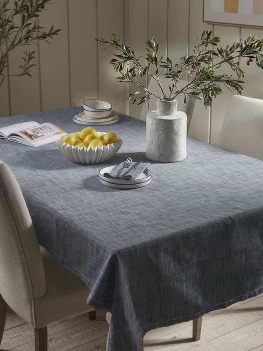 Cotton Tablecloth - Slate Blue - Small