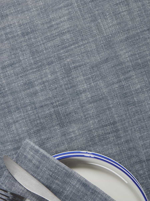 Cotton Tablecloth - Slate Blue - Small