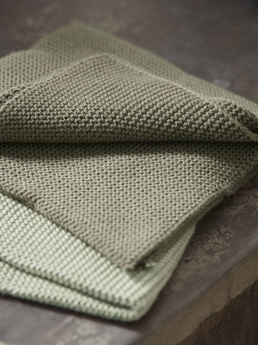 Three Cotton Dishcloths - Olive