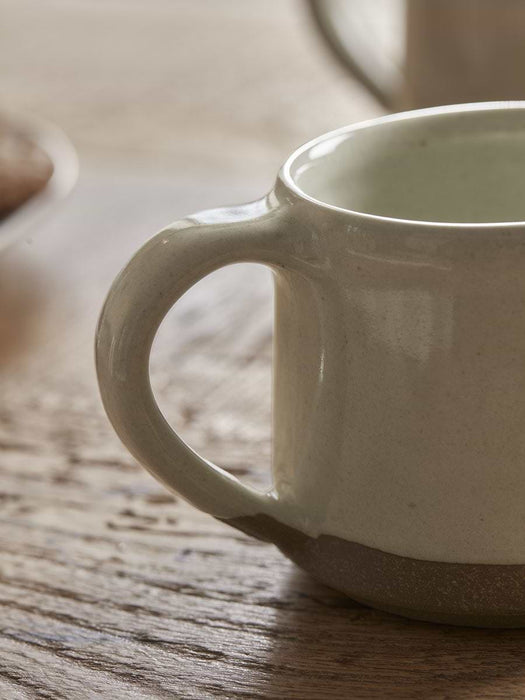 Two Speckled Glazed Mugs