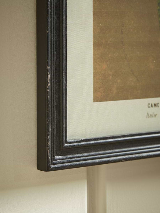 Four Aged Effect Floral Framed Prints