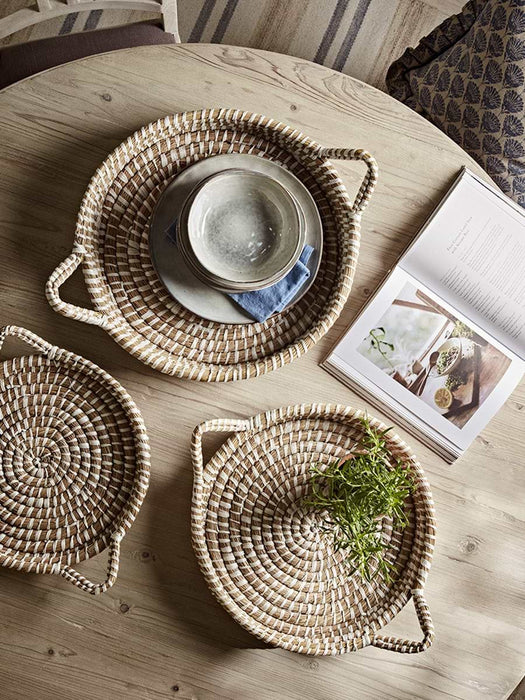 Three Nesting Seagrass Trays