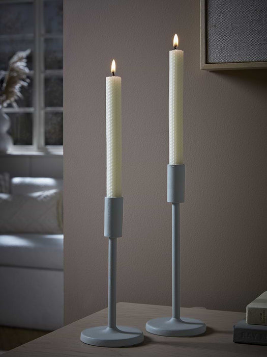 Two Beeswax Dinner Candles