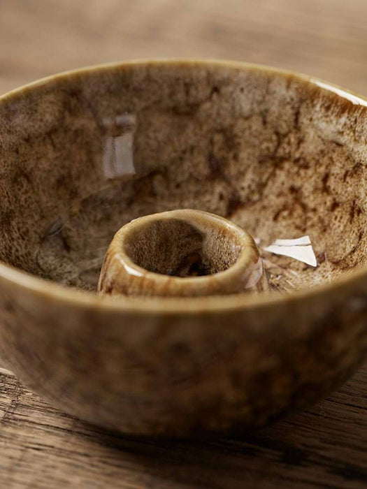 Reactive Glaze Dinner Candle Holder