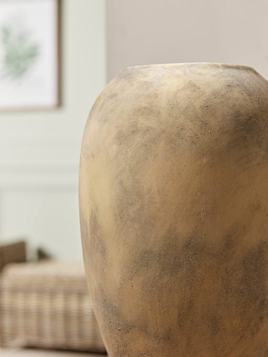 Distressed Cement Vase