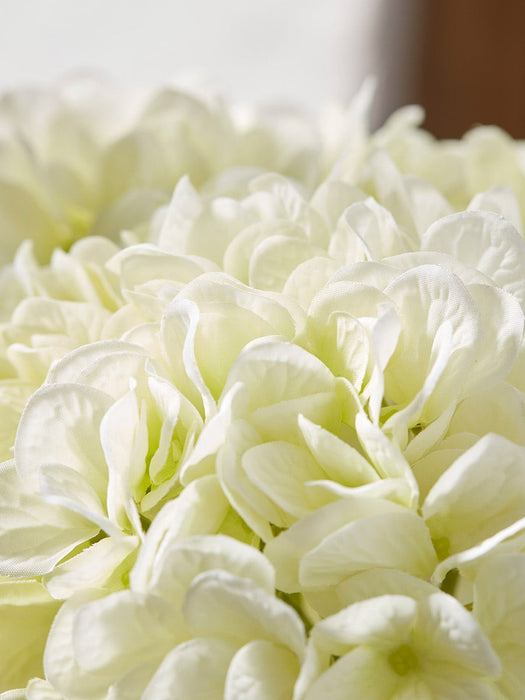 Three Faux Hydrangea Stems - Cream