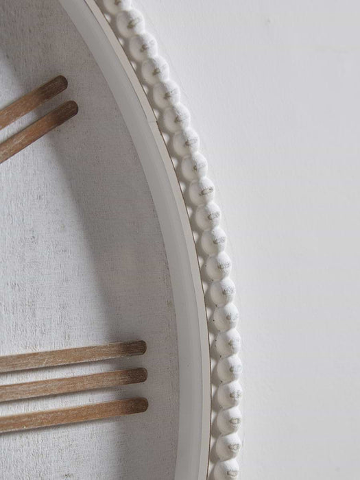 Beaded Wooden Clock