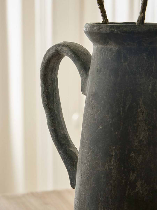Mela Aged Stone Effect Pitcher Vase