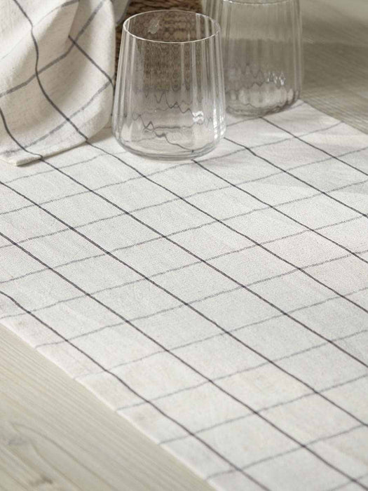 Cotton Table Runner - Checked