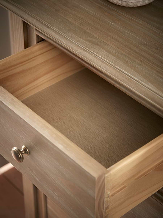 Camille Single Chest of Drawers - Limewashed