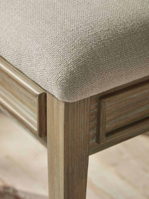 Camille Dressing Table Storage Stool - Limewashed