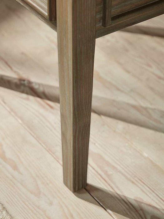 Camille Dressing Table Storage Stool - Limewashed