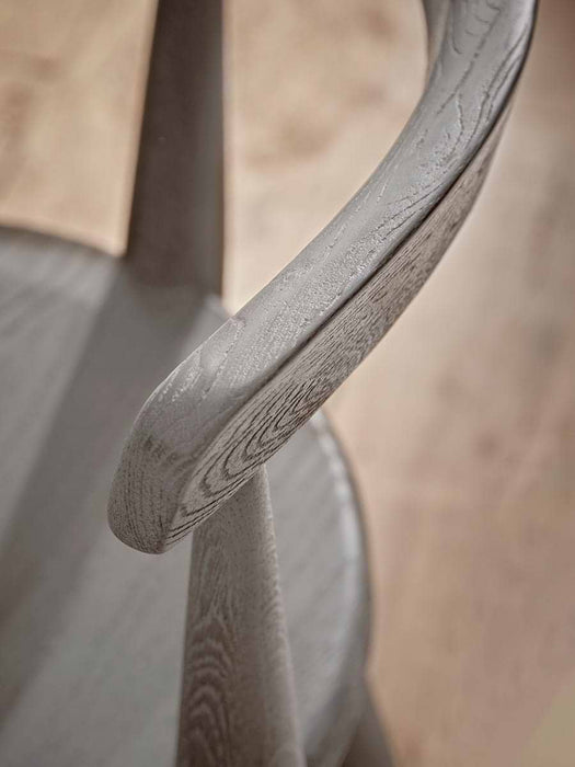 Black Curved Back Wooden Dining Chair