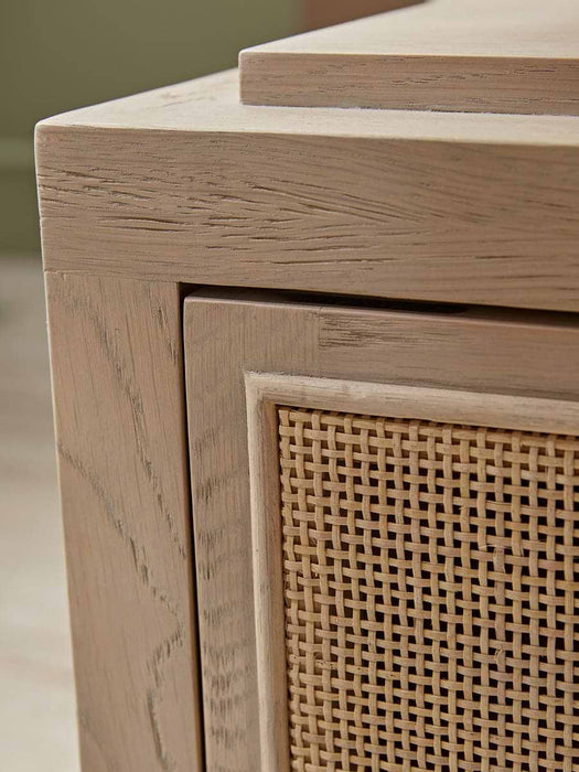 Wicker Bedside Table
