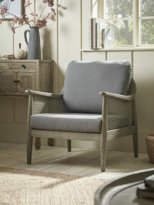 Aged Wicker Occasional Chair