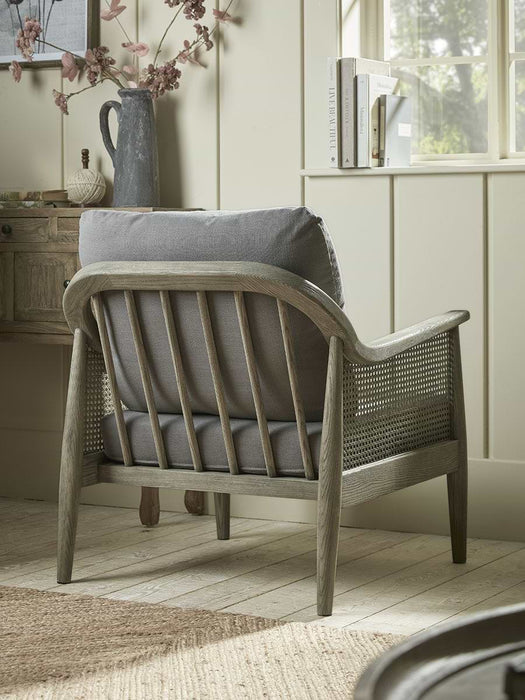 Aged Wicker Occasional Chair