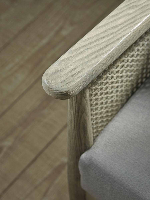 Aged Wicker Occasional Chair