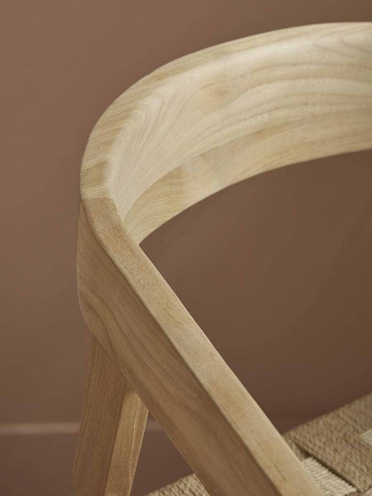 Curved Back Teak Dining Chair