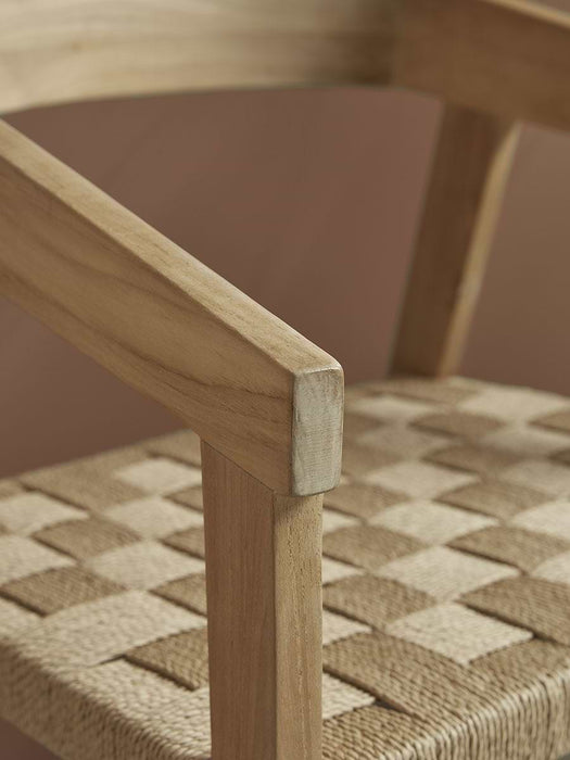 Curved Back Teak Dining Chair
