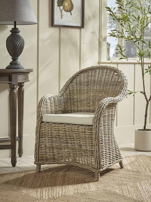 Woven Rattan Occasional Chair