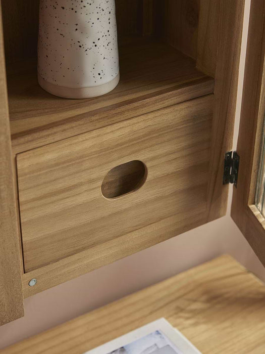 Arched Teak Storage Cabinet