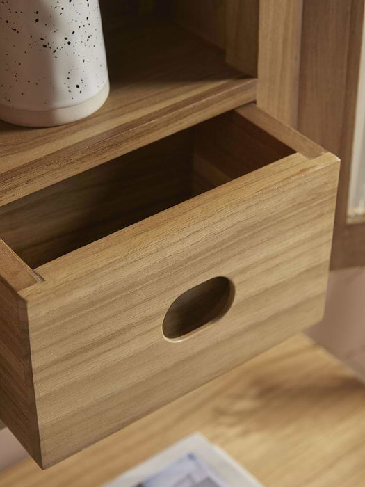 Arched Teak Storage Cabinet