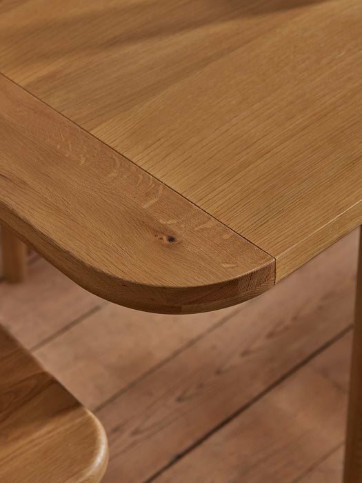 Weathered Oak Extendable Rectangle Dining Table - 6 to 8 Seater