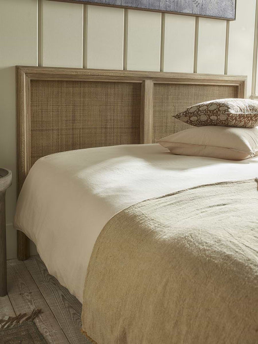 Aged Wicker Headboard