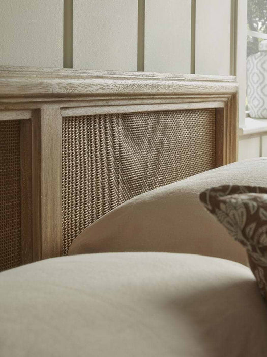 Aged Wicker Headboard