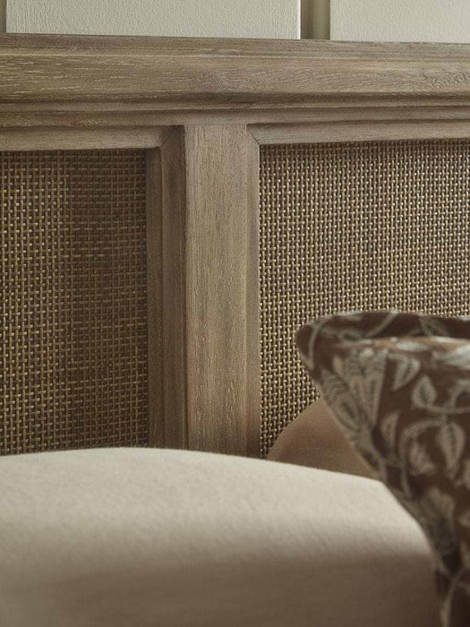 Aged Wicker Headboard
