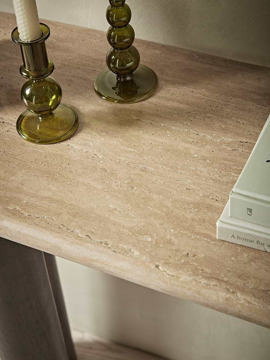 Travertine Console