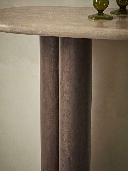 Travertine Console