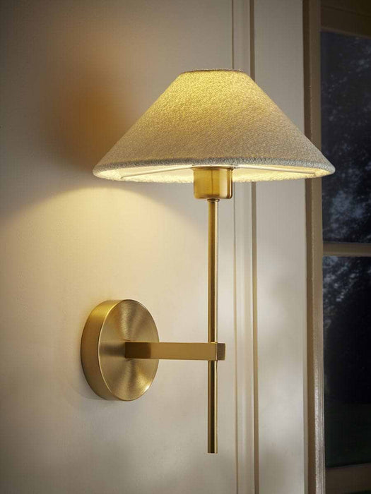 Tapered Boucle Wall Light