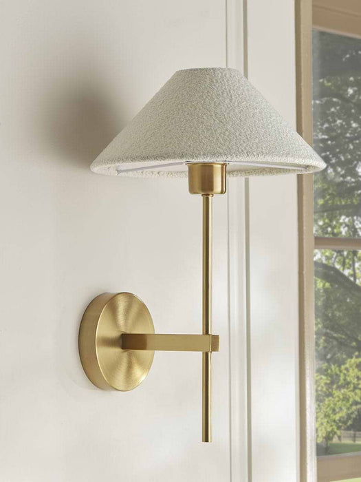 Tapered Boucle Wall Light