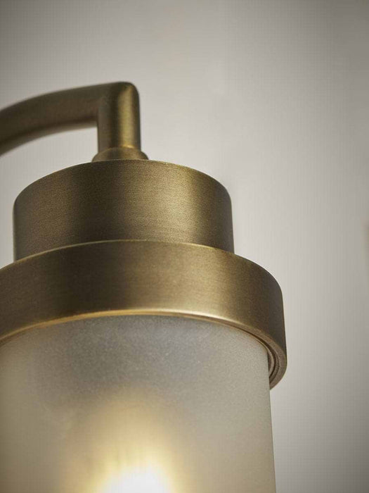 Frosted Pillar Wall Light