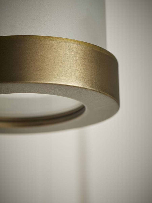 Frosted Pillar Wall Light
