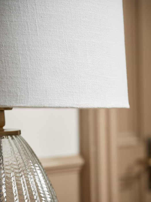 Herringbone Glass Droplet Table Lamp