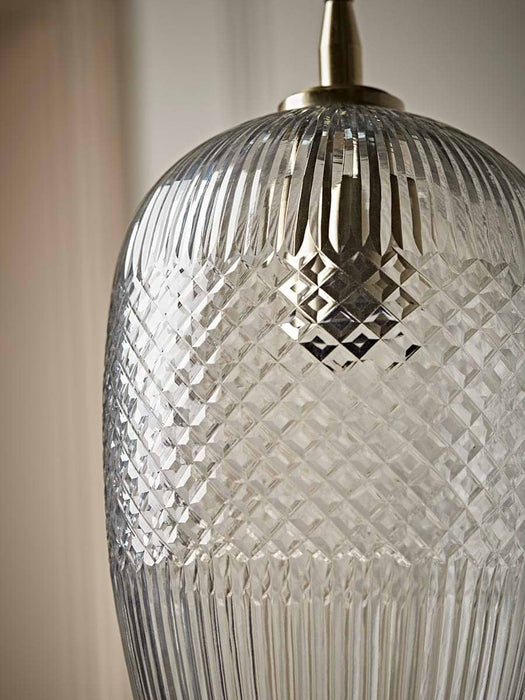 Diamond Glass Pendant - Droplet