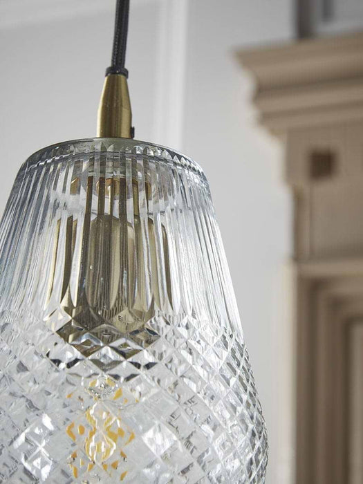Diamond Glass Pendant - Tapered